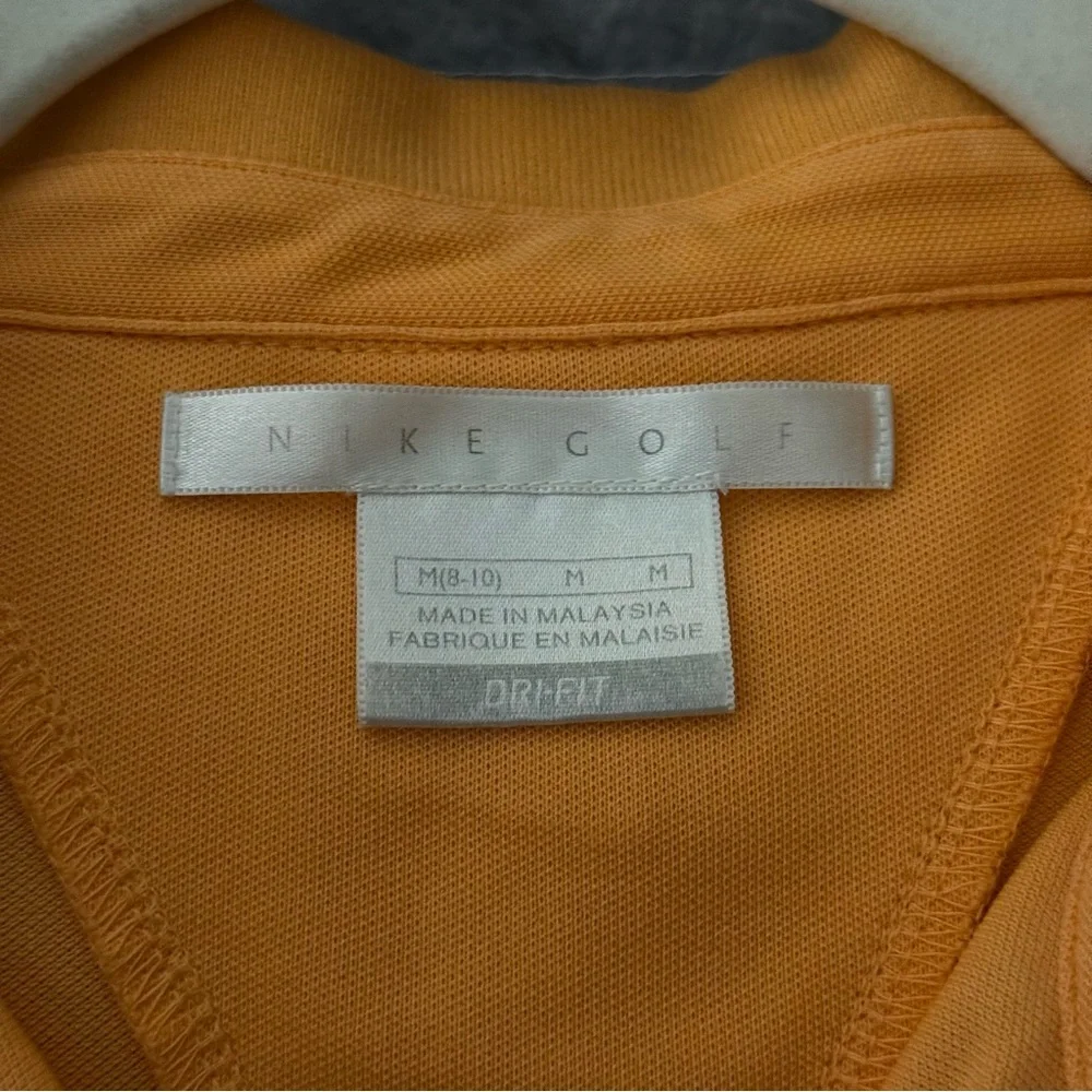 Nike Golf Dri-FIT Orange Tenniscore Athleisure‎ Preppy Polo Top M